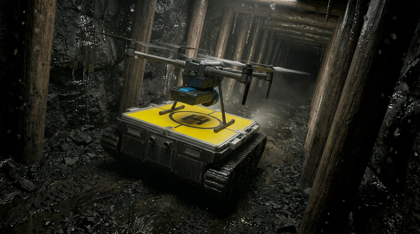 UAV Platform taking off from the rover